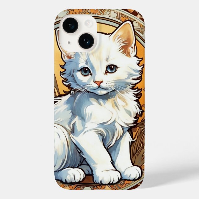 Alphonse Mucha Stil Cat (Baksida)