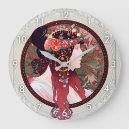Alphonse Mucha Stor Klocka