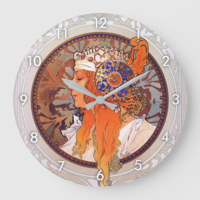 Alphonse Mucha Stor Klocka (Framsida)