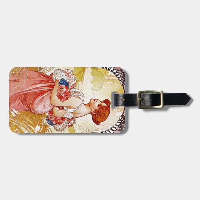 Alphonse Mucha Summer Bagagebricka (Horisontell Framsida)