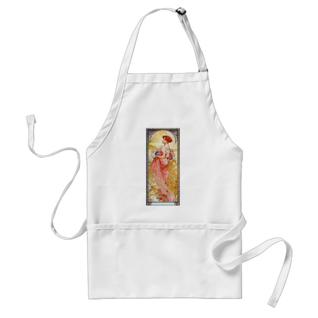 Alphonse Mucha Summer Förkläde (Framsidan)