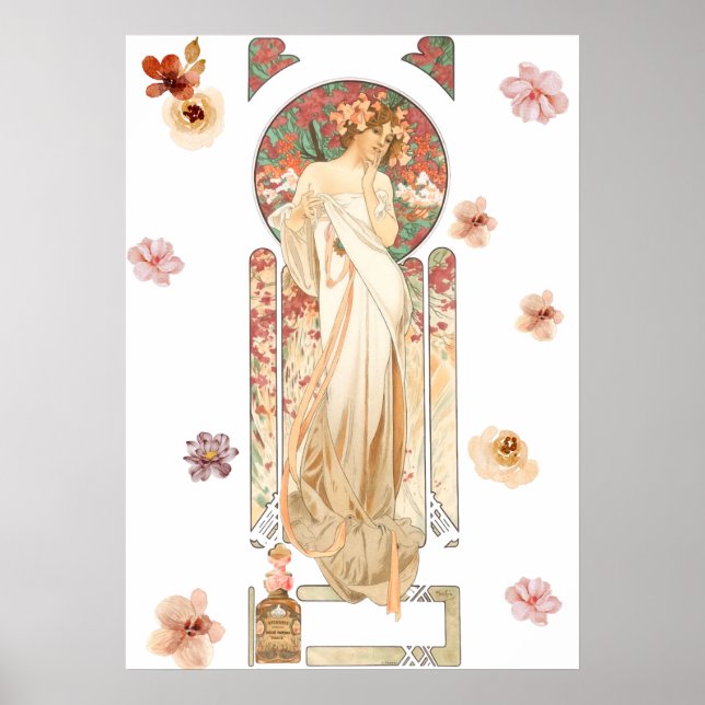 Alphonse Mucha - Sylvanis Essence Litografi Poster (Framsidan)