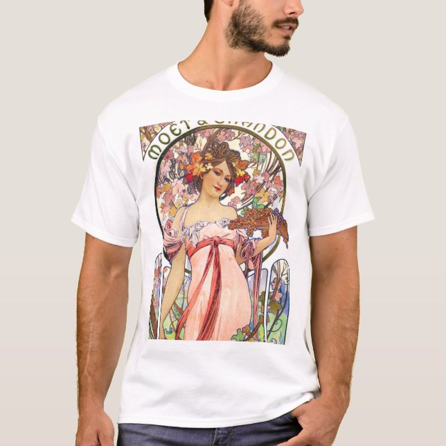 Alphonse Mucha T Shirt (Framsida)