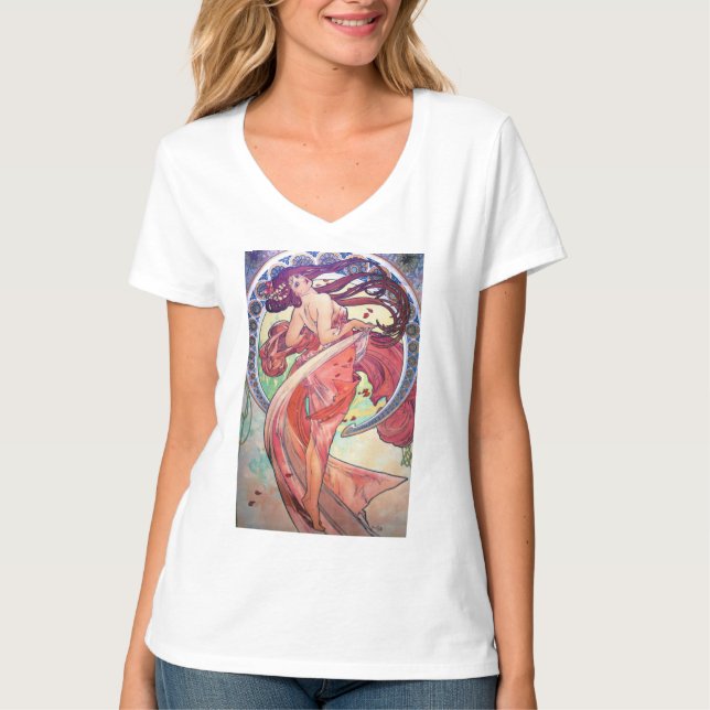 Alphonse Mucha T Shirt (Framsida)