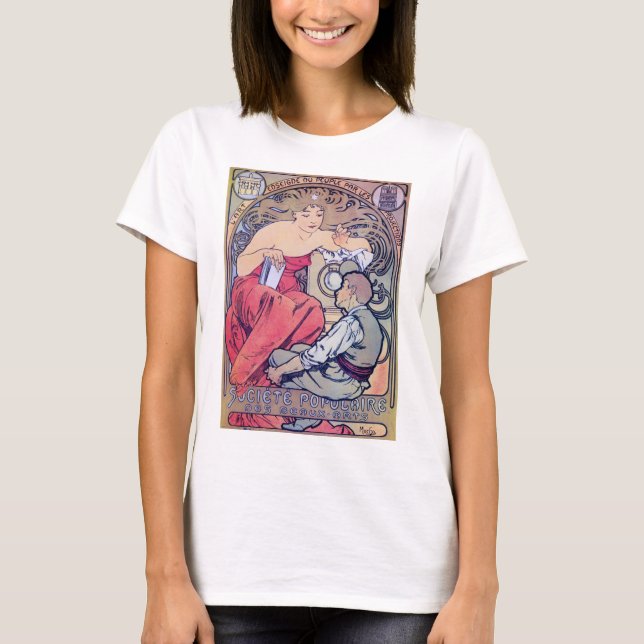 Alphonse Mucha T Shirt (Framsida)