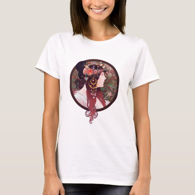 Alphonse Mucha T Shirt (Framsida)