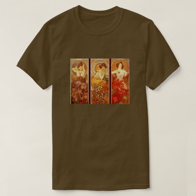 Alphonse Mucha T Shirt (Design framsida)