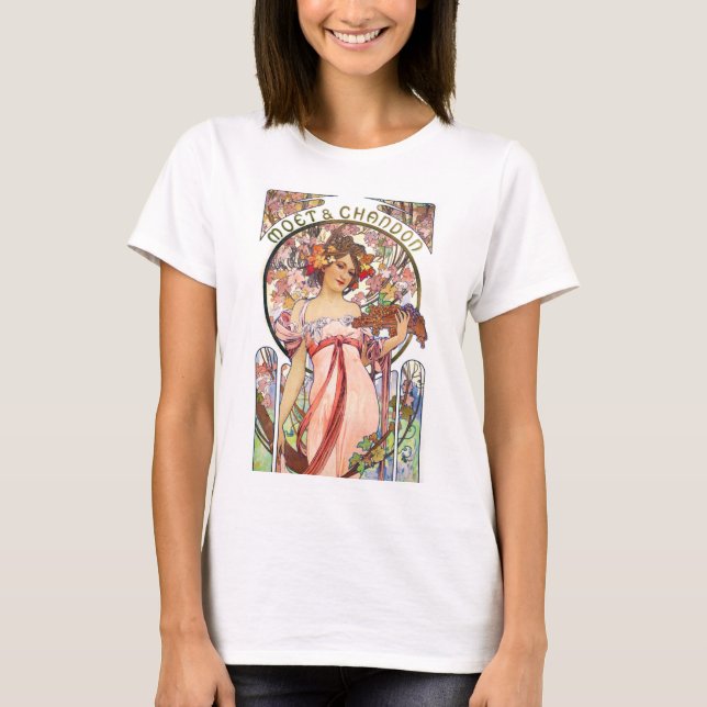 Alphonse Mucha T Shirt (Framsida)