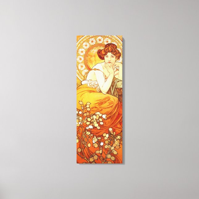 Alphonse Mucha Topaz Canvas Poster (Framsida)