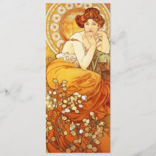 Alphonse Mucha Topaz-inbjudningar Inbjudningar