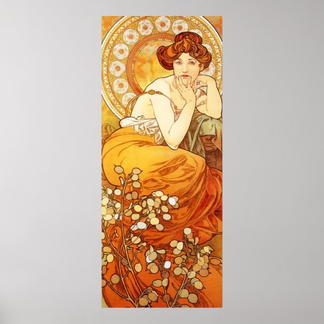Alphonse Mucha Topaz Poster (Framsidan)