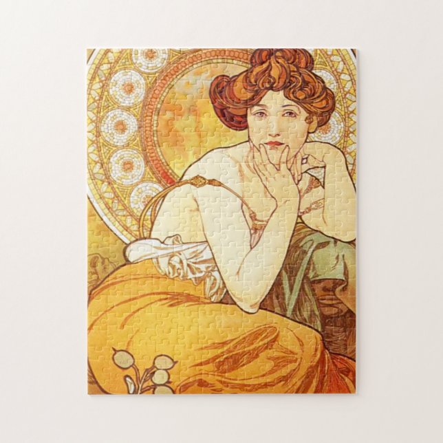 Alphonse Mucha Topazpussel Pussel (Vertikal)
