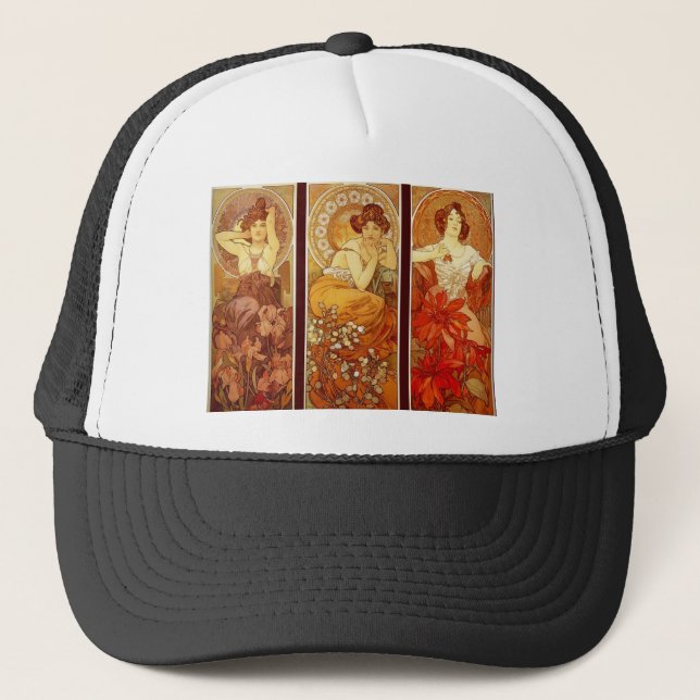 Alphonse Mucha Truckerkeps (Framsida)