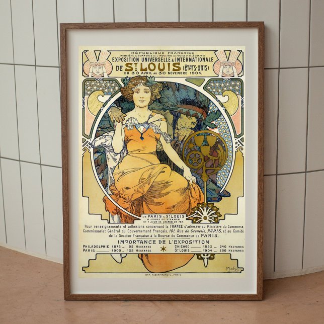 Alphonse Mucha vintage art nouveau poster (Skapare uppladdad)