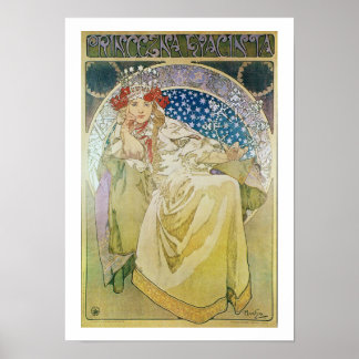 Alphonse Mucha vintageaffisch Poster
