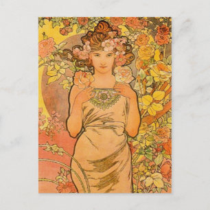 Alphonse Mucha, vykort Ro