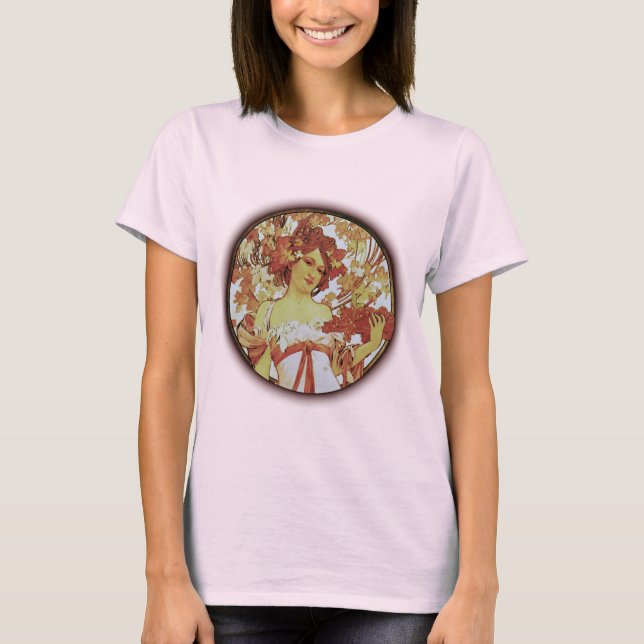 Alphonse Mucha - White Star Tee (Framsida)