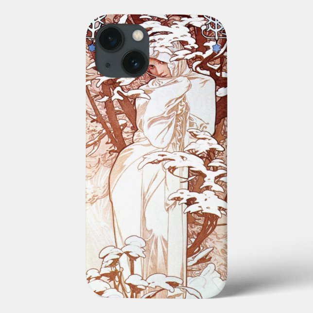Alphonse Mucha - Winter White (Baksida)