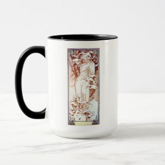 Alphonse Mucha - Winter White Mugg