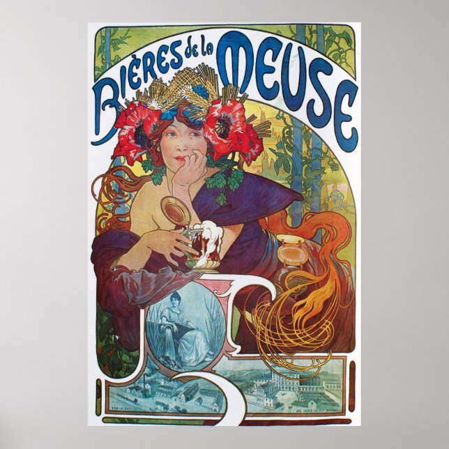 Alphonse Mucha Woman Poster (Framsidan)