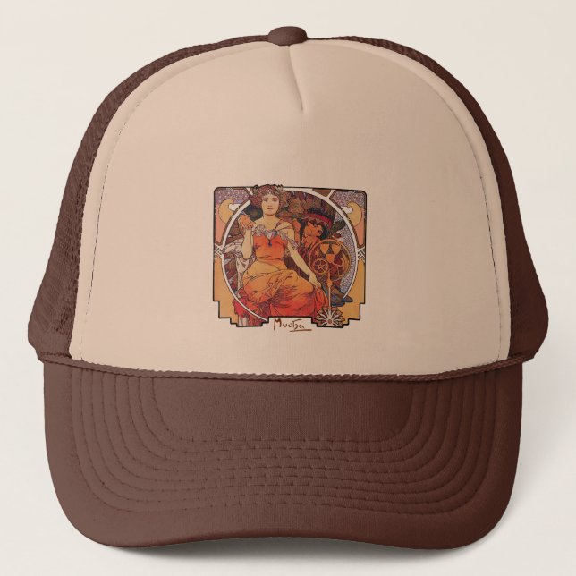Alphonse Mucha - World's Fair 1904 St. Louis Truckerkeps (Framsida)