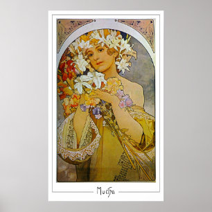 Alphonse Mucha Zedign Art Poster #142