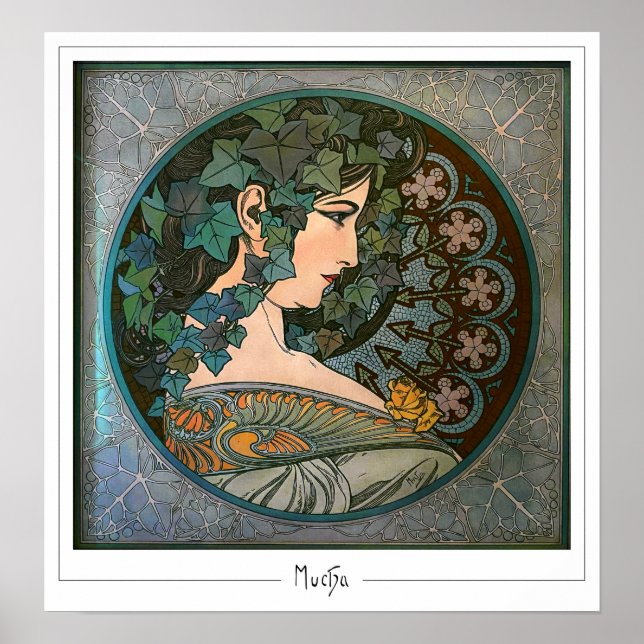 Alphonse Mucha Zedign Art Poster #370 (Framsidan)