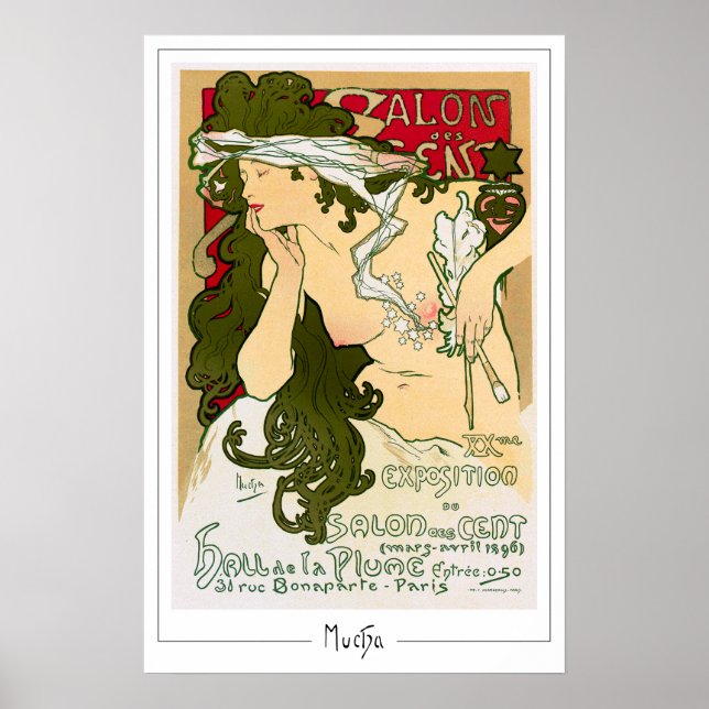 Alphonse Mucha Zedign konstaffisch #115 Poster (Framsidan)