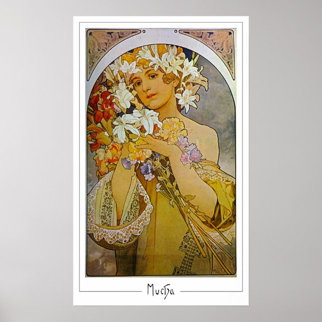 Alphonse Mucha Zedign konstaffisch #142 Poster (Framsidan)