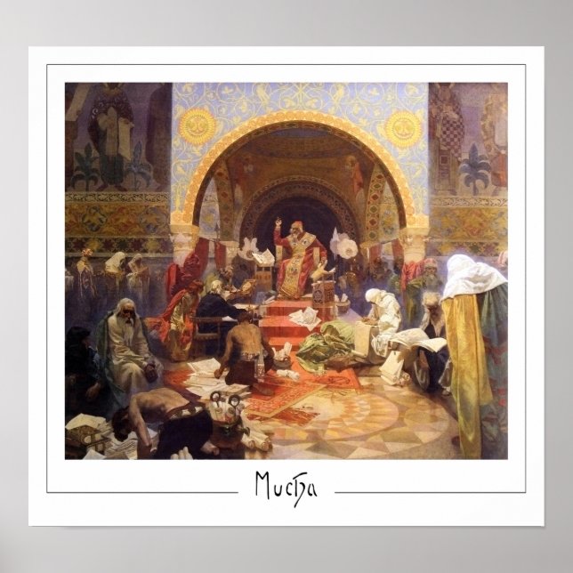 Alphonse Mucha Zedign konstaffisch #150 Poster (Framsidan)