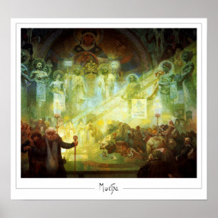 Alphonse Mucha Zedign-konstaffisch #181 Poster