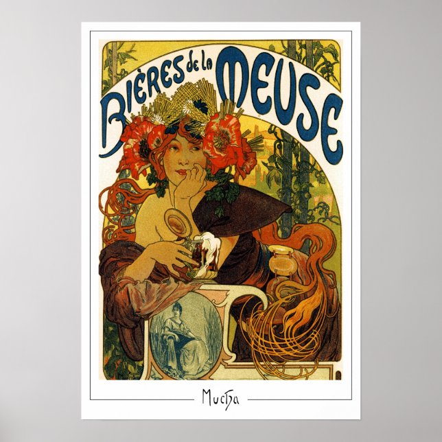 Alphonse Mucha Zedign konstaffisch #204 Poster (Framsidan)