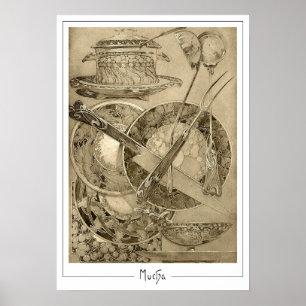 Alphonse Mucha Zedign konstaffisch #210 Poster