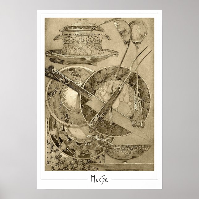 Alphonse Mucha Zedign konstaffisch #210 Poster (Framsidan)