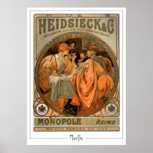 Alphonse Mucha Zedign konstaffisch #218 Poster