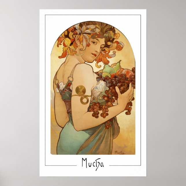 Alphonse Mucha Zedign konstaffisch #220 Poster (Framsidan)