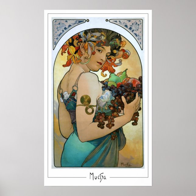 Alphonse Mucha Zedign konstaffisch #220 Poster (Framsidan)