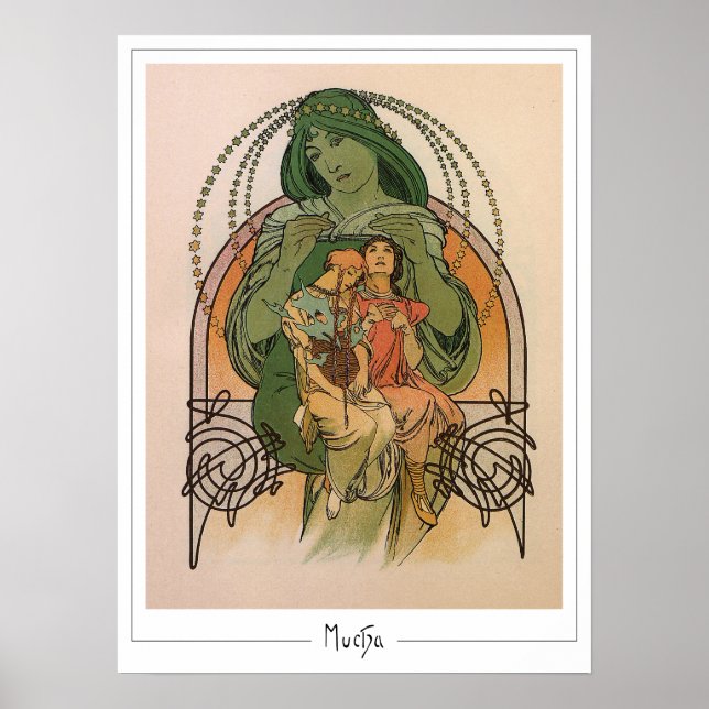 Alphonse Mucha Zedign konstaffisch #232 Poster (Framsidan)