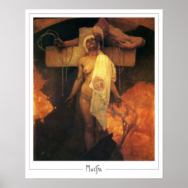 Alphonse Mucha Zedign konstaffisch #305 Poster (Framsidan)