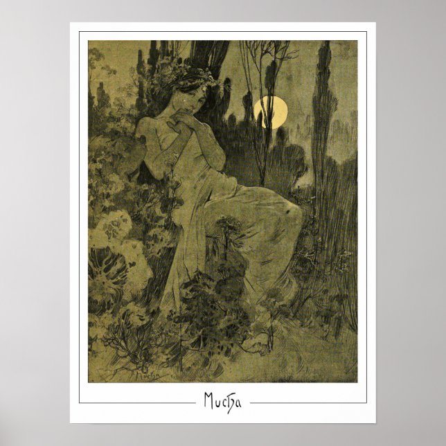 Alphonse Mucha Zedign konstaffisch #352 Poster (Framsidan)