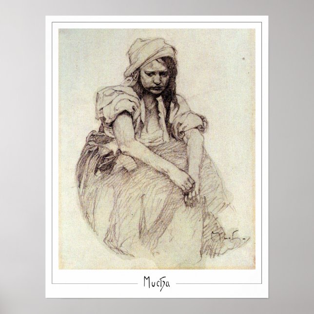 Alphonse Mucha Zedign konstaffisch #384 Poster (Framsidan)
