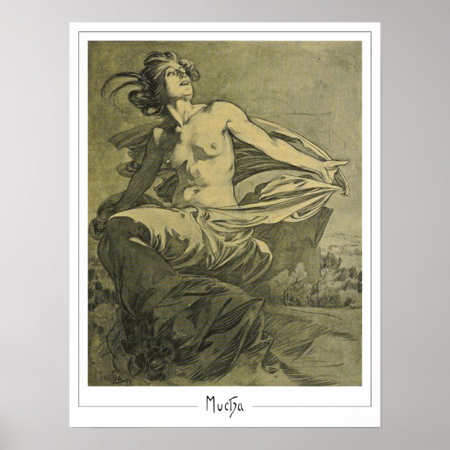 Alphonse Mucha Zedign konstaffisch #409 Poster (Framsidan)