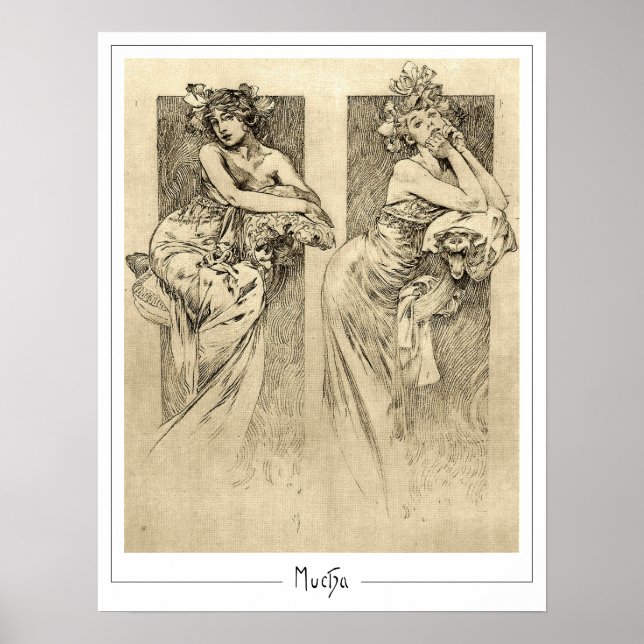 Alphonse Mucha Zedign konstaffisch #49 Poster (Framsidan)