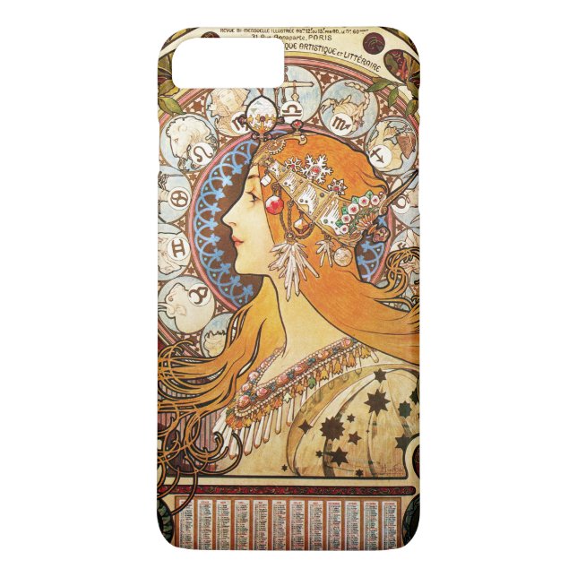 Alphonse Mucha Zodiac Case-Mate iPhone Skal (Baksida)