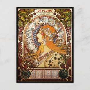 Alphonse Mucha Zodiac Vykort