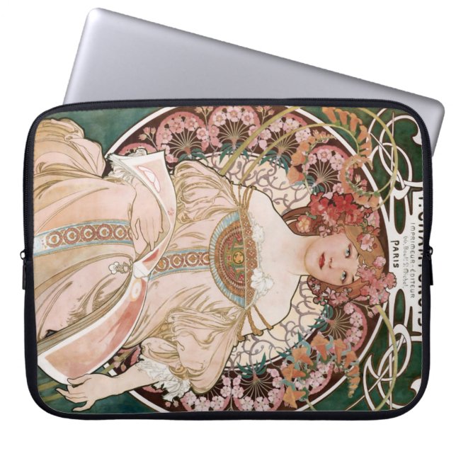 Alphonse Muchas F. Champenois Imprimeur-Editeur Laptop Sleeve (Framsidan)