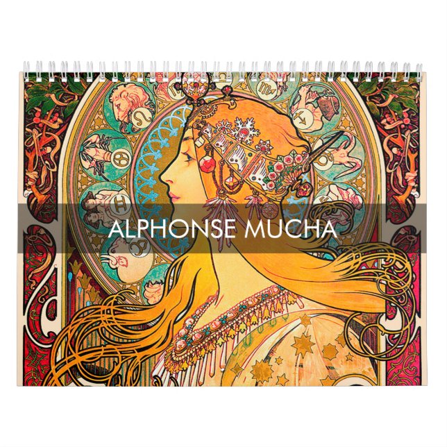 Alphonse Muchas Mästerverk Kalender (Omslag)