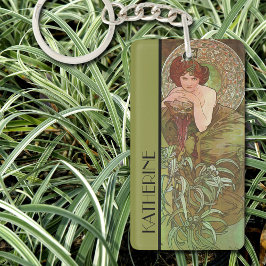 Alphonse Mucha's Precious Stones Emerald