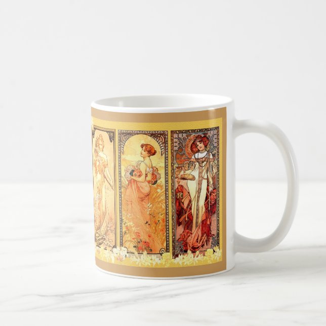 Alphonse Mucha's Three Dam Kaffemugg (Höger)