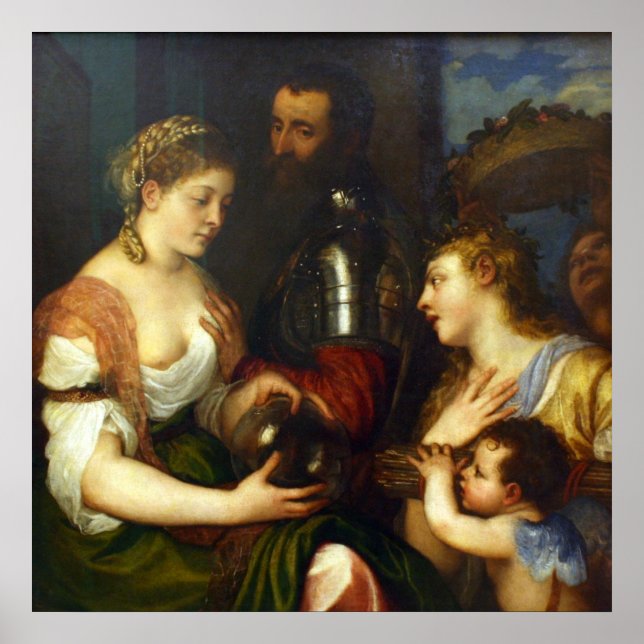 Alphonse of Alvalos, Marquis del Vasto - Titian Poster (Framsidan)